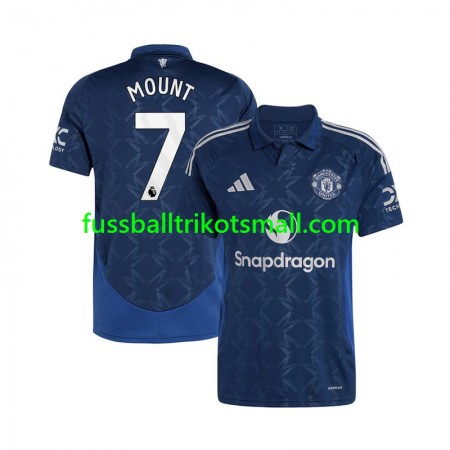 Fußballtrikots Manchester United Mason Mount 7 2024-2025 Kurzarm Auswärts-trikot kaufen